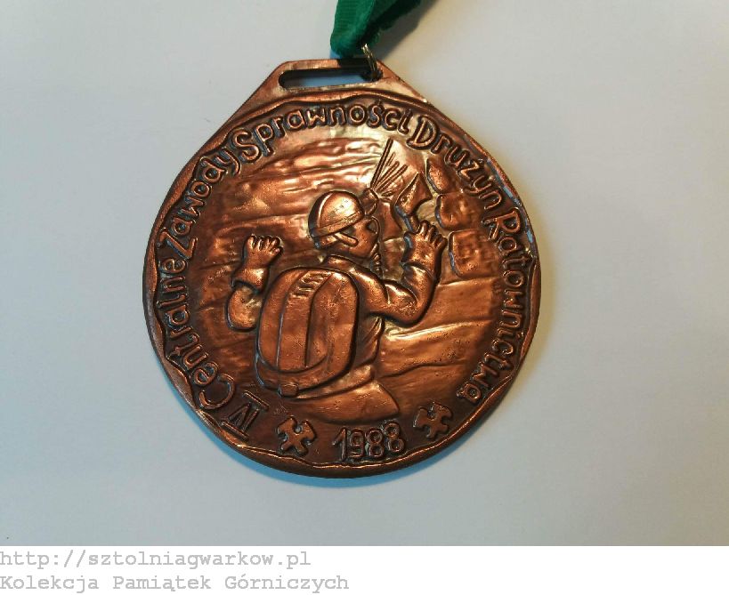 Medal IV Centralnych Zawodów Sprawności Drużyn Ratownictwa Górniczego 1988