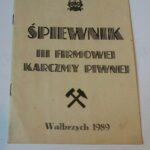 Śpiewnik III Firmowej Karczmy Piwnej - Wałbrzych 1989