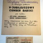 1985 - Zaproszenie na V Jubileuszowy Comber Babski - Krystyna Wiczkowska